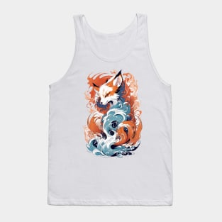 Dancing Waves and Kitsune's Grace Tank Top